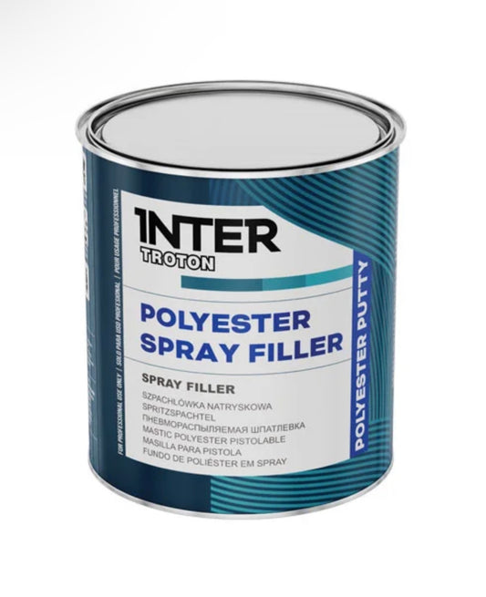 Polyester Spray Filler Inter Troton Gray Gallon