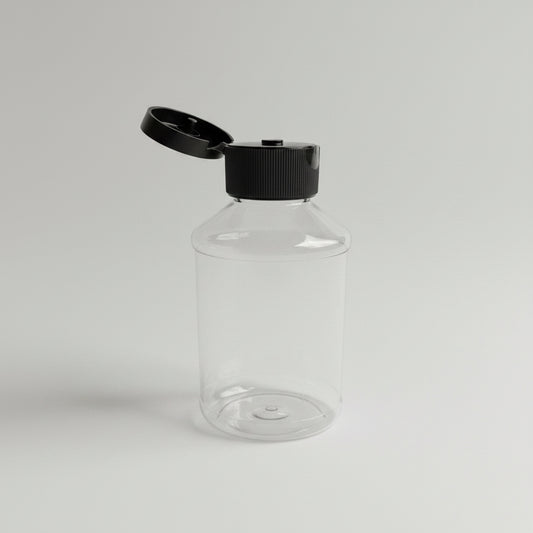 4 OZ PET PAINT SAFE PLASTIC BOTTLE W/FLIP CAP
