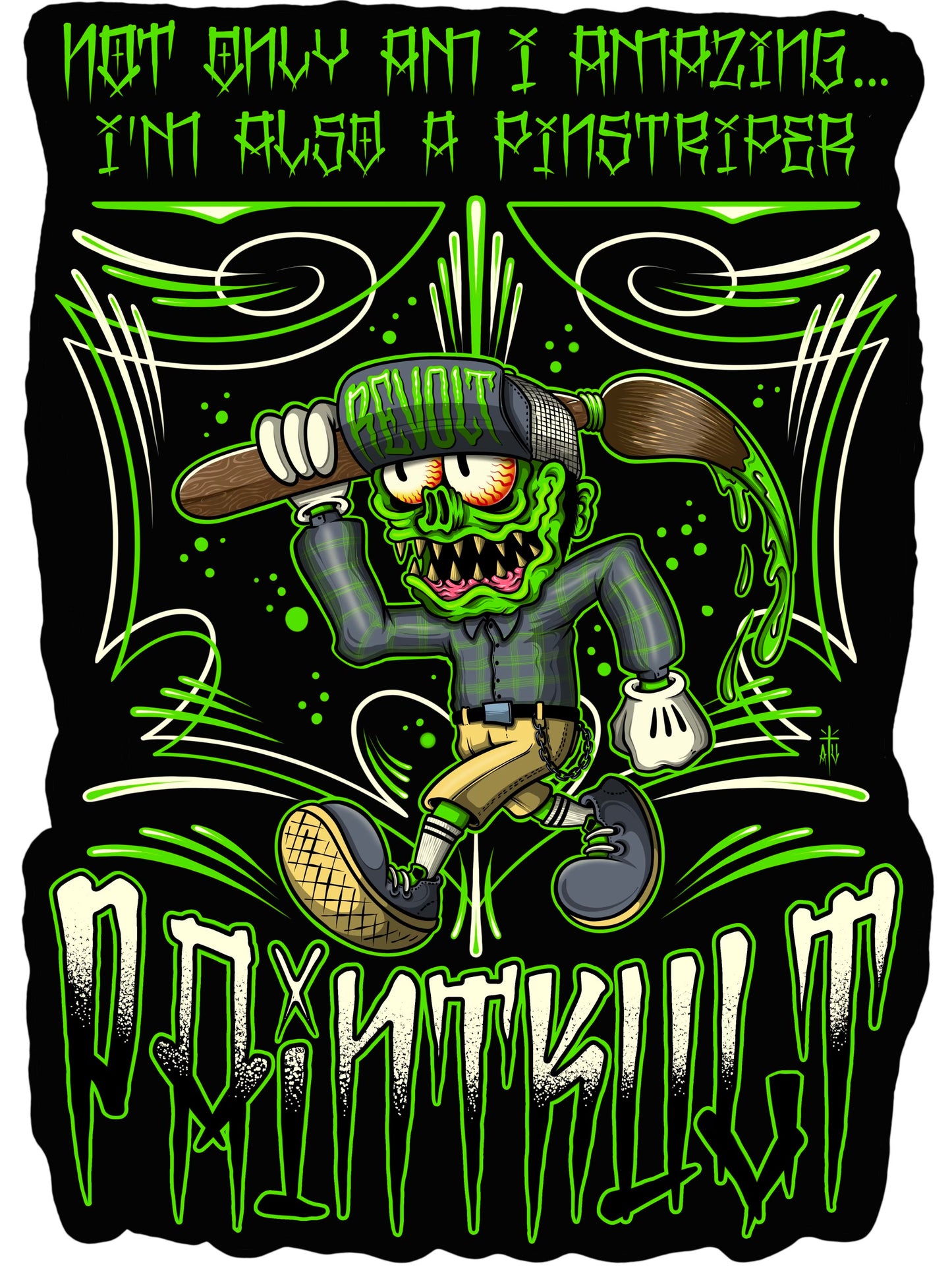 Revolt I’m a Pinstriper T Shirt S-4XL