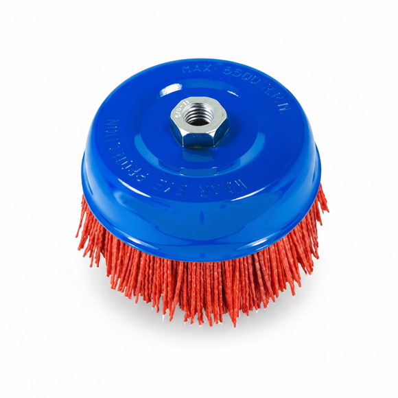 AES-51886 6in NYLON CUP BRUSH "THE BED LINER BRUSH"