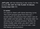 RC-357-15 THE FLASH 15 Minute Cured clear MIX 1:1-2