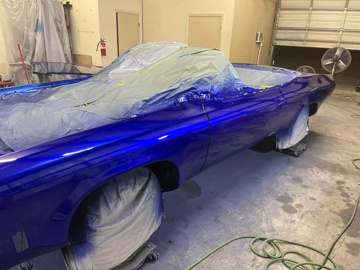 Energy Blue Candy Pearl over silver Revolutionary Colors RevoltAutoPaint