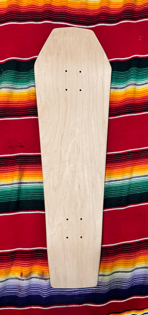 Coffin ⚰️ Skateboard 🛹 31 1/2 x 9” speciality wood board