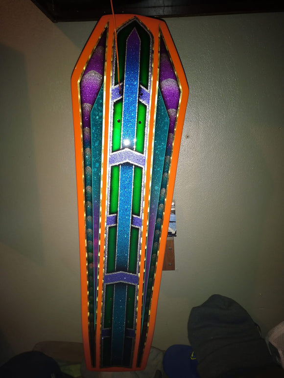 Coffin ⚰️ Skateboard 🛹 31 1/2 x 9” speciality wood board