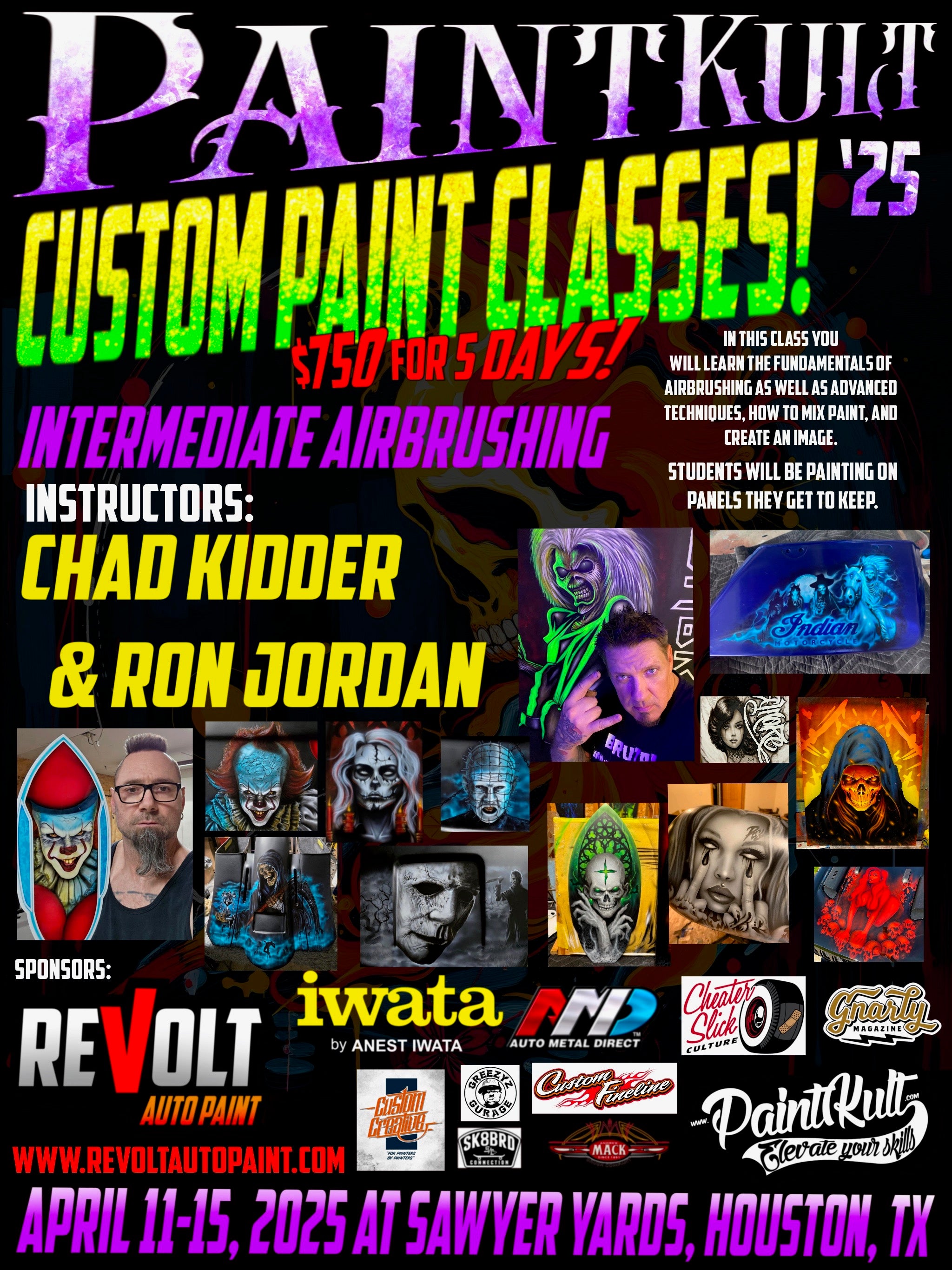 Intermediate Airbrushing with Chad Kidder & Ron Jordon $750.00