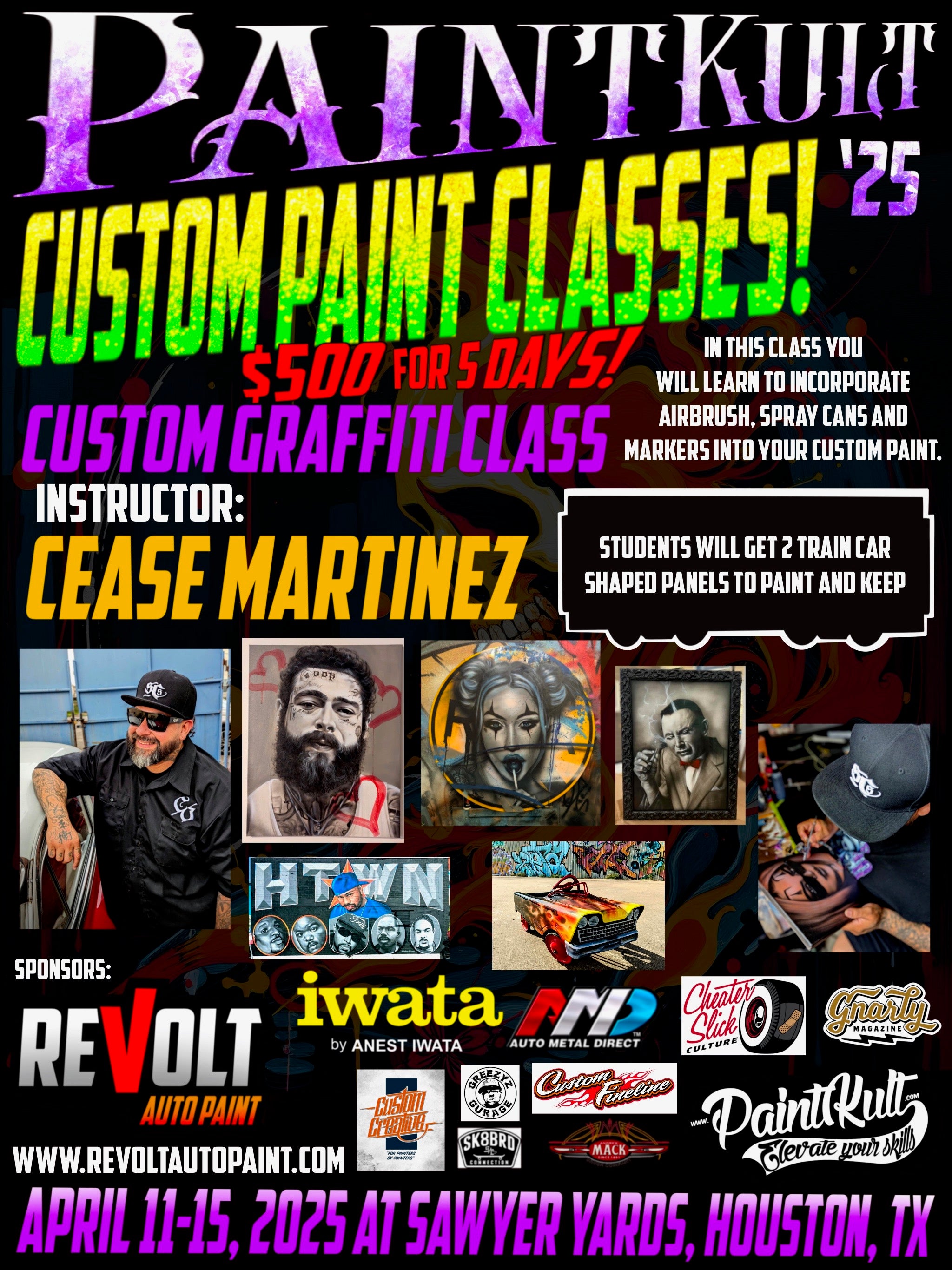 Custom Graffiti Class with Cease Martinez $500.00