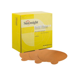 Sunmight Gold Velcro 6" 40-800 grit No Hole Disc 50 Discs