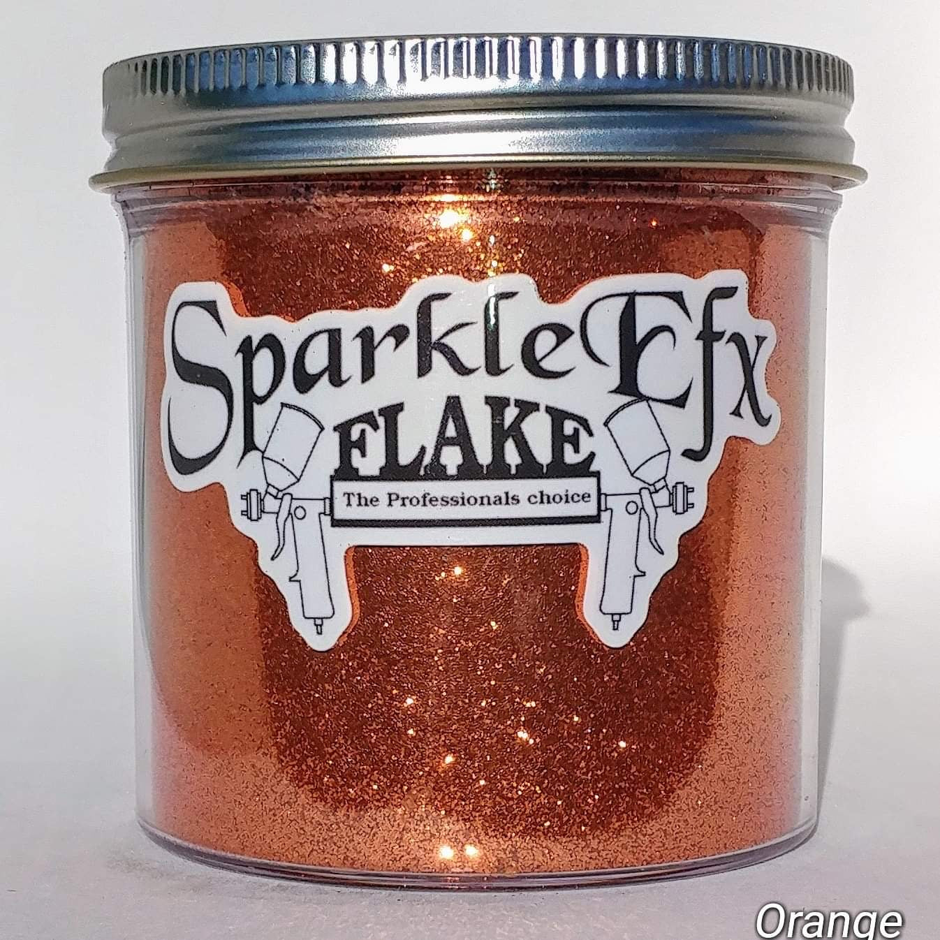 SPARKLE EFX METALFLAKE 6OZ .08 ORANGE