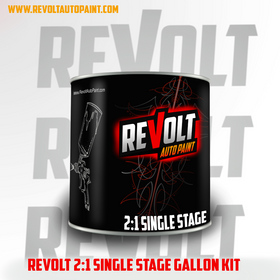 REVOLT AUTO PAINT 2:1 SINGLE STAGE GALLON KITS (NON OEM COLORS)