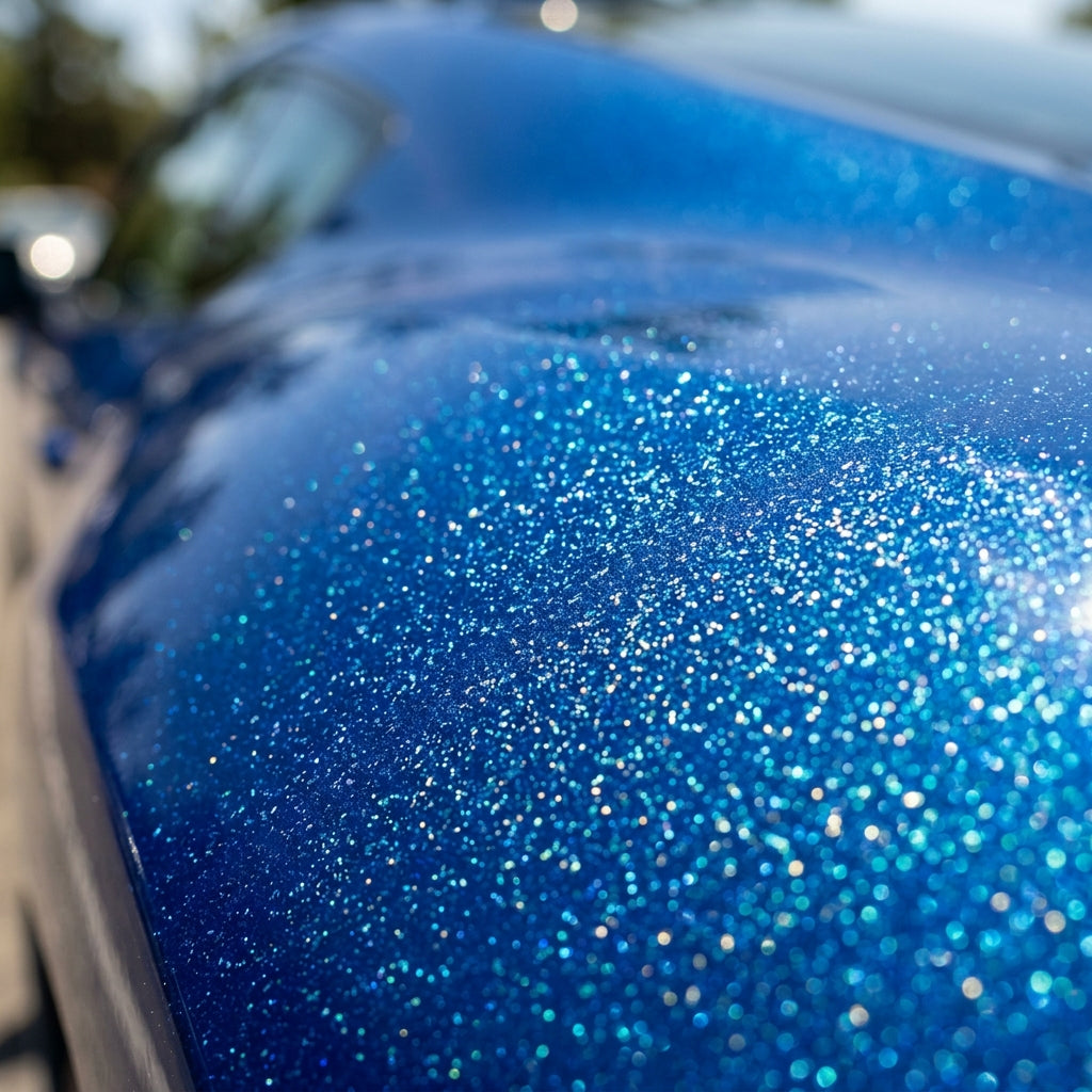 Blue Metallic Detail